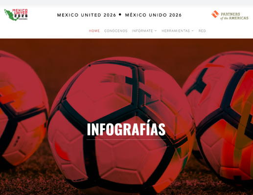México Unido 2026, website corporativo